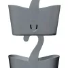 TATAY hangende multifunctionele badkamerschap 25x9x28 cm grijs