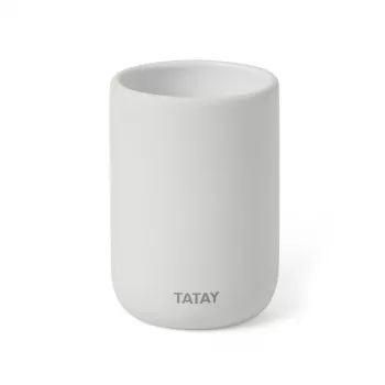 TATAY Soft Ceramic Tandenborstelhouder, Wit