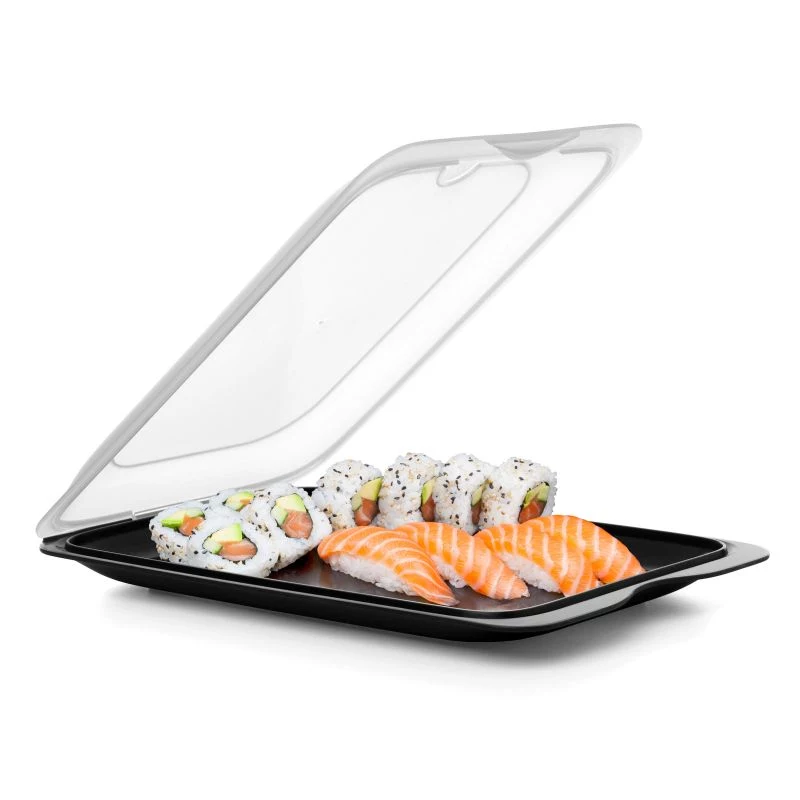 TATAY Bewaarcontainer voor fruit en sushi-cocktail 17x25,2x3,2 cm Zwart