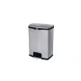 Rubbermaid Slim Jim 90L RVS pedaalemmer, zilver/zwart, voorpedaal 1901999