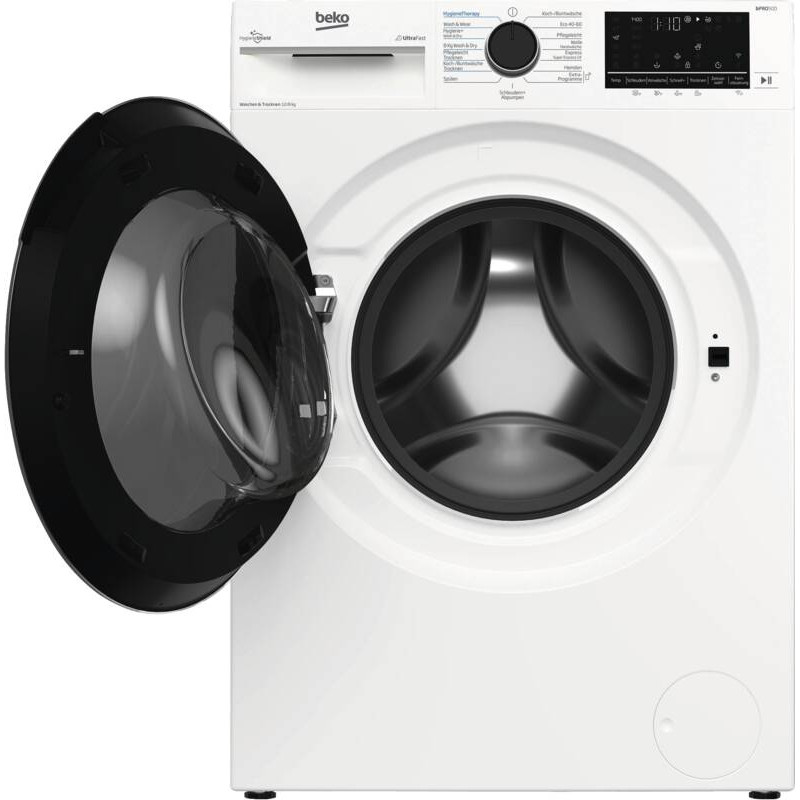 Beko B3DFT512447W was-droogcombinatie 12 kg / 8 kg, 1400 t/min, energieklasse D, wit