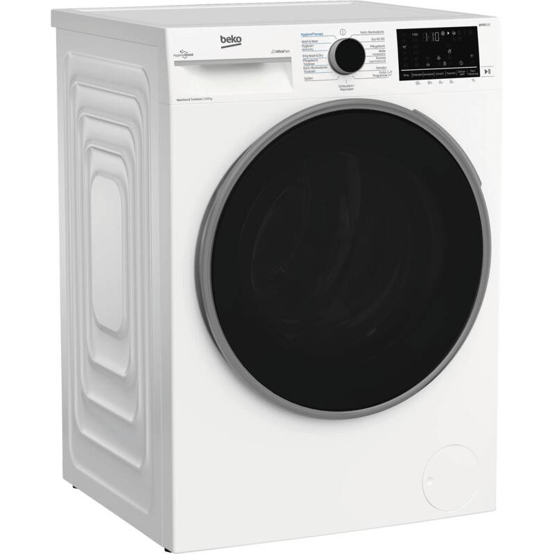 Beko B3DFT512447W was-droogcombinatie 12 kg / 8 kg, 1400 t/min, energieklasse D, wit
