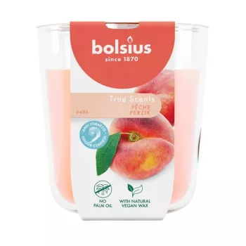 BOLSIUS True Scents geurkaars in glas perzik Ø97x85mm
