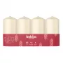Bolsius Kaarscilinder 4 st. Ø100x48 mm, crème