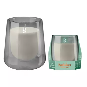 BOLSIUS Clean Light geurkaars in glas, cederhout & vetiver, Ø95x85 mm