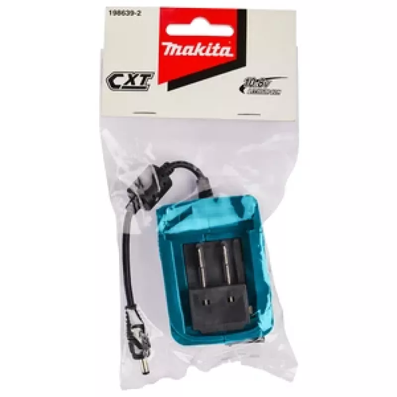 Makita CXT 12V max Li-Ion accu-adapter met DC-holplug-uitgang (5,5 x 2,1 mm), 2,2A