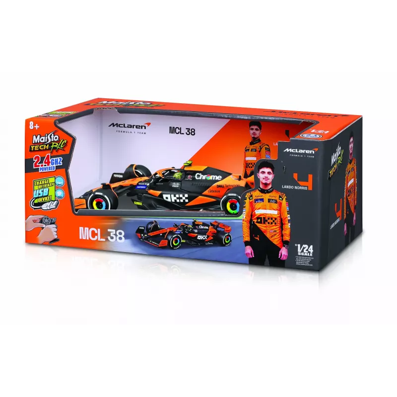 MaistoTech 582359N F1 McLaren MCL38 ´24 Miami Version #4 Norris 1:24 RC instapmodelauto, elektrische racewagen