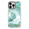 Evelatus Apple iPhone 15 Pro PC+TPU hoesje met MagSafe – blauw marmer