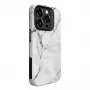 Evelatus Armor hoesje voor Apple iPhone 15 Pro – TPU+PC hybride, marmer wit custom print
