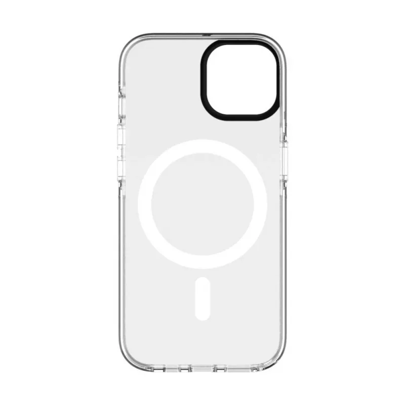 Evelatus Apple iPhone 15 PC+TPU hoesje met MagSafe marmer wit