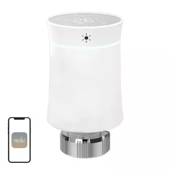 MOES TRV BY100 ZigBee touch thermostaatknop