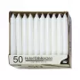 PAPSTAR kaars wit 196 mm hoogte 22 mm diameter, 100 stuks, paraffine, 7 uur brandduur