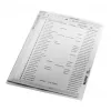 LEITZ A5 gegreineerde documenthoezen, 0,13 mm, transparant, 100-pack