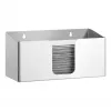 Bartscher ILZF20 Papieren handdoekdispenser, Zilver, Geborsteld chroom-nikkelstaal, Wandmontage, Afsluitbaar 850057