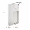RELAXDAYS RVS Zeepdispenser 0,5 L Zilver Handmatige pomp Vrijstaand