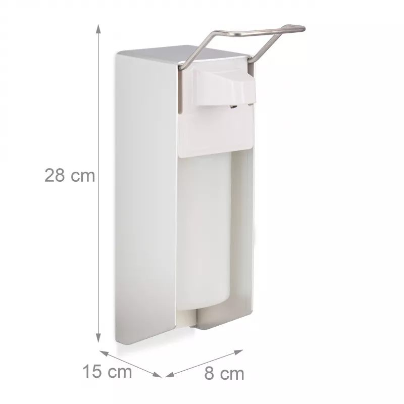 RELAXDAYS RVS Zeepdispenser 0,5 L Zilver Handmatige pomp Vrijstaand