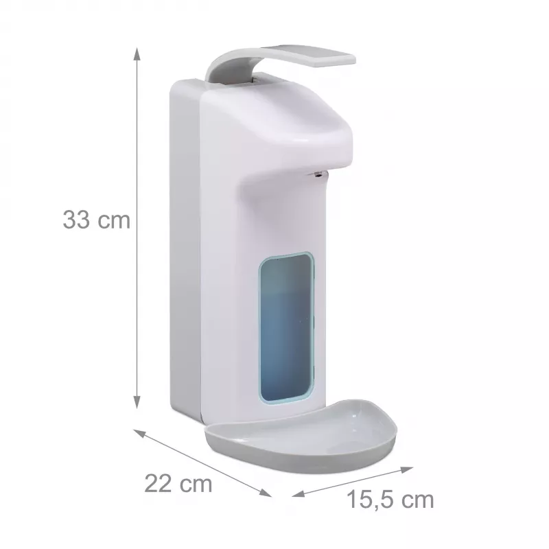 RELAXDAYS Handmatige Zeepdispenser 1,0 L Wit