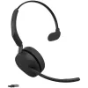 Jabra Evolve3 65 MS Mono Link 390a Bluetooth On-Ear headset, zwart