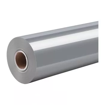 HTVRONT glanzende zelfklevende folie, 30,5 cm x 180 cm (zilver)