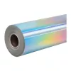 HTVRONT holografische zelfklevende folie, 30,5 cm x 90 cm (zilver)