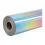 HTVRONT holografische zelfklevende folie, 30,5 cm x 90 cm (zilver)