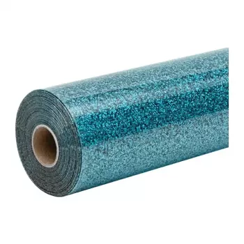 HTVRONT glitterfolie om op te strijken, 30,5 cm x 90 cm (blauw)