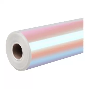 HTVRONT holografische zelfklevende folie, 30,5 cm x 90 cm (roze-paars)