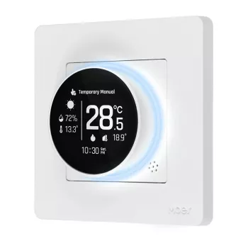 MOES ZHT-SR-GC ZigBee slimme thermostaat voor boiler/gasverwarming, wit