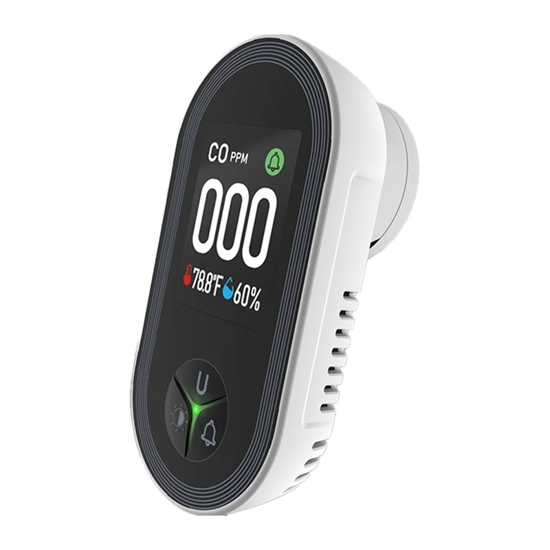 MOES S02-CO koolmonoxidemelder, Zigbee 3.0, LCD-display, 85dB alarm
