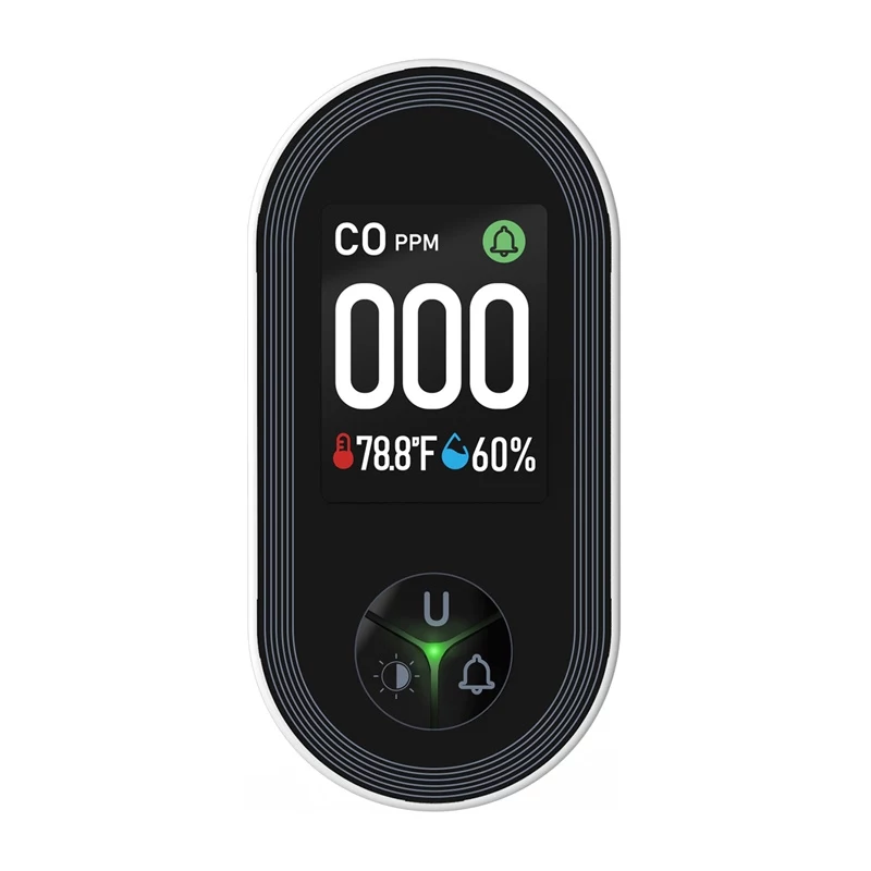MOES S02-CO koolmonoxidemelder, Zigbee 3.0, LCD-display, 85dB alarm
