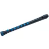 Nuvo Recorder+ zwart en blauw sopraanblokfluit met verwisselbare Duitse en barokke grepen