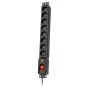 Lestar LXRM 816 16A 8-voudige 19 inch rack-PDU met Schuko-stopcontacten, 5m kabel