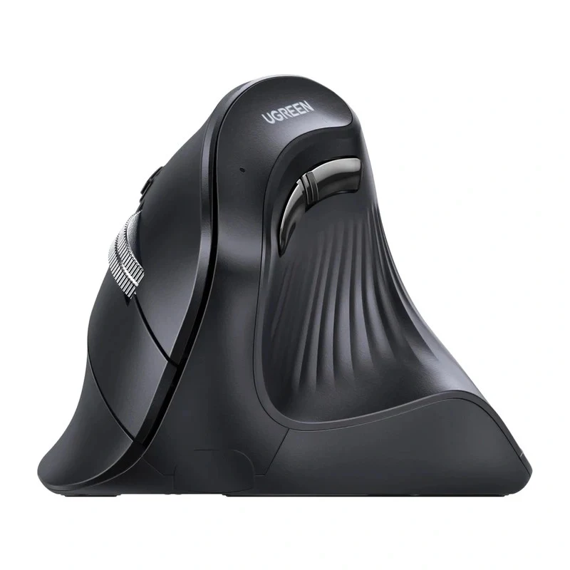 UGREEN MU008 Draadloze verticale optische muis, 2.4G + Bluetooth 5.0, zwart