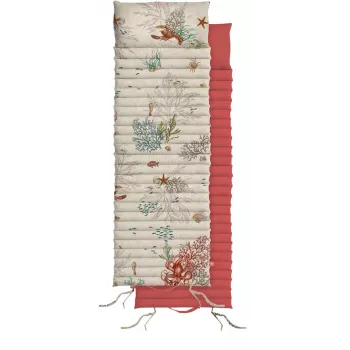 ROSE&TULIPANI SEA LIFE opblaasbare strandmat 180x60x12 cm veelkleurig