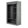RAYEN textiele kledingkast 105 x 45 x 161 cm grijs