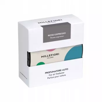 Millefiori White Rose Espresso geurclip auto-luchtverfrisser