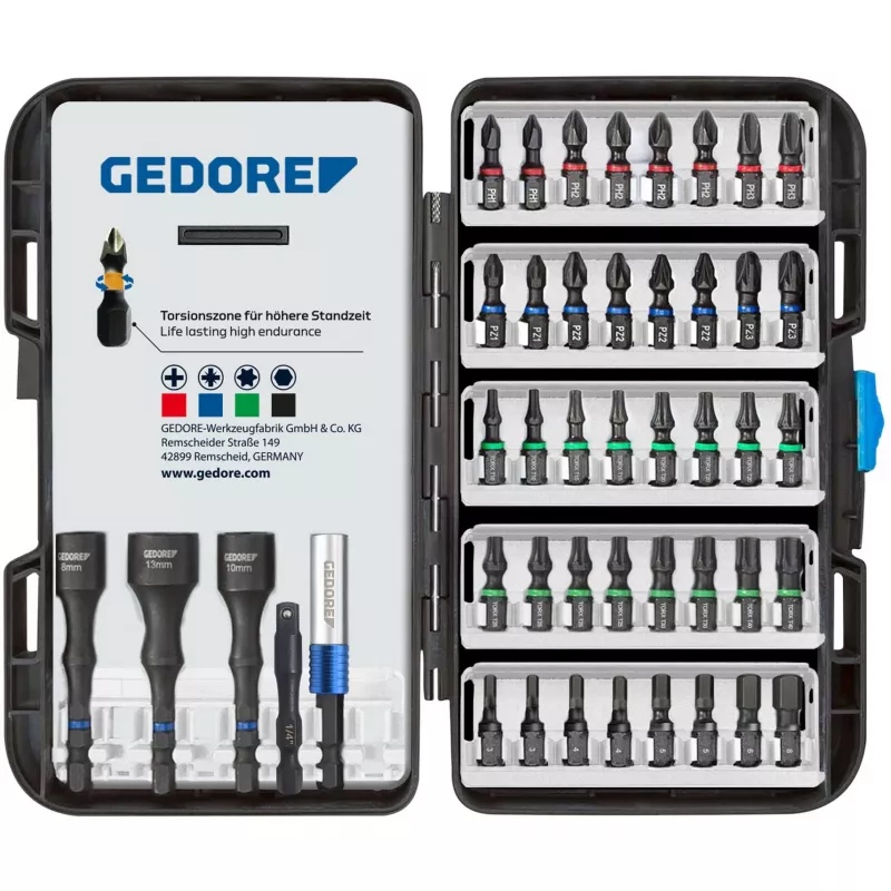 GEDORE bit-set 666-045, 45-delig (3459519)