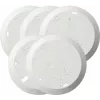 Gira 845000 montageplaat-set voor Q-Label rookmelder, 5 stuks, wit