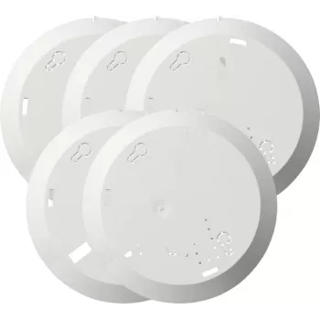 Gira 845000 montageplaat-set voor Q-Label rookmelder, 5 stuks, wit