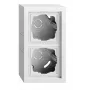 Gira F200 opbouwbehuizing 2-voudig zuiver wit 106270