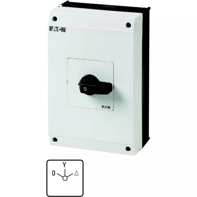 Eaton 207234 T5B-4-8410/I4 ster-driehoekschakelaar in behuizing, 63 A, 0-Y-Δ, IP65