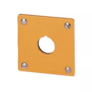 Eaton M22-EY1 montageplaat, geel, aluminium, IP65, 72 x 72 mm 216542