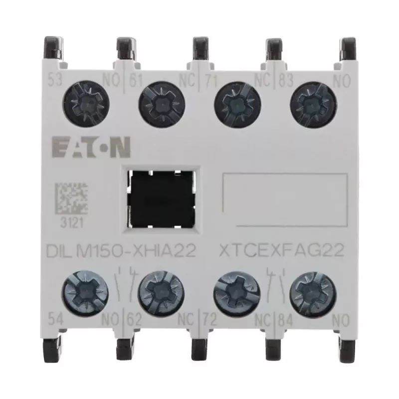 Eaton DILM150-XHIA22 hulpcontactblok, 2NO+2NC, frontmontage, schroefklemmen 283464