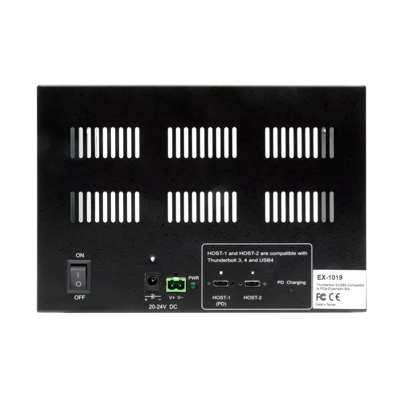 EXSYS Thunderbolt 3 / USB 4 naar 3x PCIe uitbreidingsbox voor korte kaarten (EX-1019)