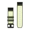 Garmin QuickFit 26 mm siliconen armband voor horloges - Olive Drab / Lemon 010-14508-01
