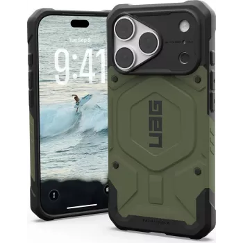 UAG Urban Armor Gear Pathfinder MagSafe hoes voor Apple iPhone 18 Pro/17 Pro - Olive Drab 114583117272