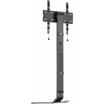 MANHATTAN ultra slim tv-standvoet voor 32 inch-70 inch schermen tot 40 kg, kanteling -10° tot 3°, in hoogte verstelbaar, past achter tv-lowboard, zwart/wit (462044)