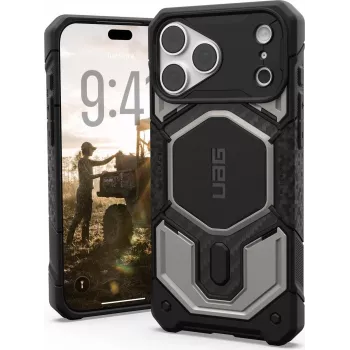 UAG Urban Armor Gear Monarch Pro MagSafe-hoes voor Apple iPhone 18 Pro Max/17 Pro Max – titanium 114568113636