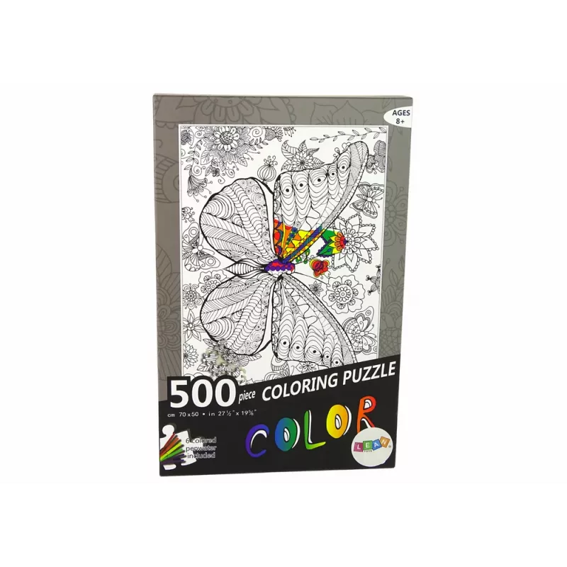 LEAN TOYS kleurpuzzels 500 stukjes vlinder