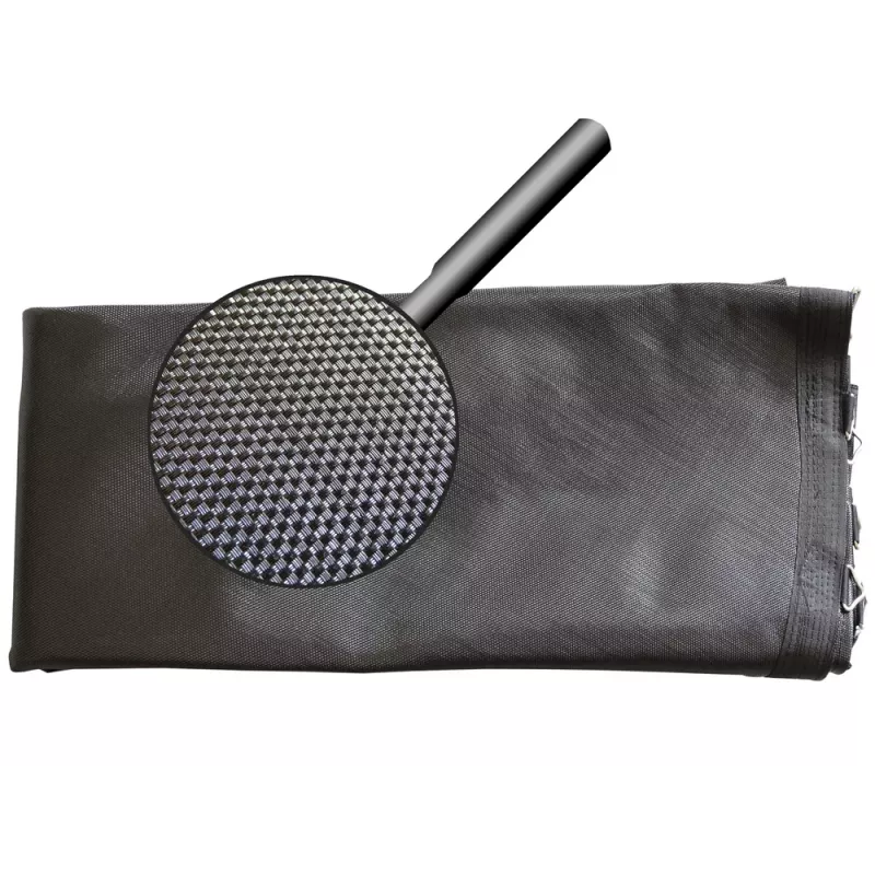 LEAN SPORT 6806 reserve-trampolinemat 12ft, 72 V-ringen, UV-bestendig PP-weefsel, zwart
